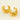 Jewelry wholesale Gold Multi-Line Irregular Stainless Steel Earrings
