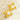 Jewelry wholesale New Arrival Gold Large Petal Pearl Stainless Steel Earrings