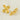 Jewelry wholesale New Arrival Gold Large Petal Pearl Stainless Steel Earrings