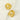Jewelry wholesale Vintage Style Gold Petal Shape Pearl Set Stainless Steel Earrings