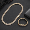 Wholesale Jewelry Set HipHop Cuban  Necklace and Bracelet , Chain7in-24in