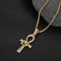 Wholesale Cubic Zircon Hip Hop Cross Pendant Necklace 24in