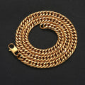 Jewelry wholesale Wholesale Hip Hop 304 Stainless Steel Cuban Chain Necklace 16in,18in,20in,22in,24in,26in,28in,30in Waterproof