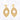 Jewelry wholesale Wholesale Stainless Steel Exaggerated Oval Pearl Inlay Parties Earrings