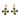 Women's Vintage Style Stainless Steel Gold-plated Long Cross Turquoise Zircon for Engagement or Anniversary Jewelry Earrings WAN4 Jewelry