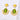Women's 18K Gold Sunflower Inlaid Green Stone Environmentally Friendly Non-Fading Stainless Fashion Jewelry Pendant Earrings WAN4 Jewelry