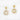 Wholesale Water Drop Flower Heart Four Leaves Clover Eardrops PVD 18k Gold Plated Jewelry Stainless Steel Anti Allergy Earrings WAN4 Jewelry