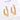 Jewelry wholesale Wholesale Inlaid Zircon Hollow Trapezoidal Geometric Earrings