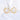 Jewelry wholesale Wholesale Stainless steel hollow semicircle C-shaped earrings