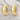 Jewelry wholesale Wholesale Irregular C-Shaped 18K Gold Stainless Steel Earrings