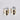 Jewelry wholesale Hot Sale Round High Quality Gold And Silver Striped Hollow Earrings
