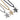 Jewelry wholesale Wholesale Star Lighting Pendant Square Pearl Shape Chains Necklace