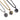 Jewelry wholesale Wholesale Wolf Round Casting Pendant Square Pearl Chain Charm Necklaces