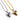 Jewelry wholesale Hot Sale Punk Plated Mended Heart Pendant Neckalces