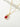 Jewelry wholesale Explosive Red Stone Zirconia Pisu Wish Pendant Necklace