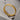 Jewelry wholesale Hot Selling Double Layer Vacuum Plating 18K Gold Bicyclic Ring