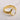 Jewelry wholesale Luxury 18K Gold Plated Stainless Steel Flat Round Shell Rings