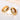 Jewelry wholesale Wholesale Stainless Steel 18K Gold Plated Rotatable Zircon Round Rings