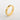 Jewelry wholesale Concise Flat Cuban NK Chain Shape 18K Gold Plated Finger Rings