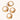 Luxury Gemstone 18k PVD Gold Plated Waterproof Eye Rings WAN4 Jewelry