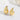 Women's Vintage Style Stainless Steel 18-Karat Gold Water Drop Grid Hollow Party Fashion Jewelry Gifts Stud Earrings WAN4 Jewelry