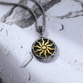 Jewelry wholesale Wholesale Viking Sun Symbol Pendant Necklace – Stainless Steel Norse Amulet Jewelry