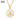 Round 18K Gold Shell Stainless Steel Alphabet Pendant Necklace