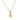 18K Gold Stainless Steel Mini Alphabet Pendant Necklace