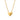 Wholesale 18K Gold Plated Paper Fold Style Heart Pendant Necklaces