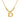 18K Gold - Plated Titanium - steel Necklace with English Letter Icon