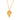 Elegant Zircon Inlaid Rose Flower Irregular Heart Pendant Necklaces