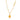 Stainless Steel 18K Round Letter Necklace