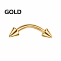 Jewelry wholesale Wholesale G23 Titanium 16G Internally Thread Curve Barbell Eyebrow Piercing