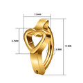 Jewelry wholesale Wholesale G23 Titanium 14G Clicker Heart-Belly Button Rings