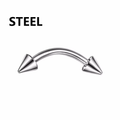 Jewelry wholesale Wholesale G23 Titanium 16G Internally Thread Curve Barbell Eyebrow Piercing