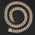 Jewelry wholesale Wholesale Cubic Zirconia Hip Hop Diamond Cuban Chain Necklace 16in,18in,20in,24in,Waterproof