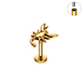 Jewelry wholesale Wholesale G23 Titanium 16G Internally Thread Scorpion-Flat Back Stud Helix and Tragus