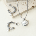 Jewelry wholesale Wholesale Minimalist Pearl Jewelry Set 304 Stainless Steel, Waterproof