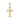 3mm · D/VVS1 Moissanite Vintage Cross Pendant / Necklace — Flared-Arm Design, Graduated Pavé, 18 K Yellow or White-Gold Vermeil on 925 Silver, Chain Optional