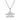 0.09 CT · D/VVS1 Pavé Moissanite Aquarius Necklace — Zodiac Symbol Pendant, 18 K White-Gold Vermeil (2.5 µm) on S925 Silver, 45 cm Chain Included