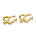 Wholesale Heart Shape Dragonfly Trendy 304 Stainless Steel Hoop Earrings-18K Gold Plated, Waterproof
