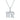 0.20 CT · D/VVS1 Pavé Moissanite Virgo Necklace — Zodiac Symbol Pendant, 18 K White-Gold Vermeil (2.5 µm) on S925 Silver, 45 cm Chain Included