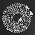 Jewelry wholesale Wholesale Snake Head Press Buckle Cuban Link Hip Hop 304 Stainless Steel Necklace,Chain 16in-26in Waterproof