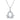 0.16 CT · D/VVS1 Pavé Moissanite Libra Necklace — Zodiac Symbol Pendant, 18 K White-Gold Vermeil (2.5 µm) on S925 Silver, 45 cm Chain Included