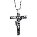 Jewelry wholesale Wholesale Guitar Cross Punk 304 Stainless Steel Pendant Necklace, Waterproof