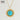 Turquoise Round Stainless Steel Pendant