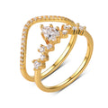 Jewelry wholesale Pear Cut Moissanite Ring Set – D Color VVS, 18K Gold on S925 Silver