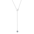 Jewelry wholesale 1.0 CTW · D/VVS1 Moissanite Butterfly Y-Drop Necklace — Slender Slider, 18 K Yellow- or White-Gold Vermeil on 925 Silver, 40 + 5 cm