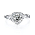 Jewelry wholesale Wholesale Moissanite 1CT D/VVS1 Round Cut Three-Prong Solitaire Engagement Ring – 18K White Gold Vermeil on 925 Silver, GRA Certified