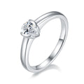 Jewelry wholesale Wholesale Moissanite D/VVS1 Pear Cut Bezel-Set Solitaire Engagement Ring – 18K White Gold Vermeil on 925 Silver, GRA Certified